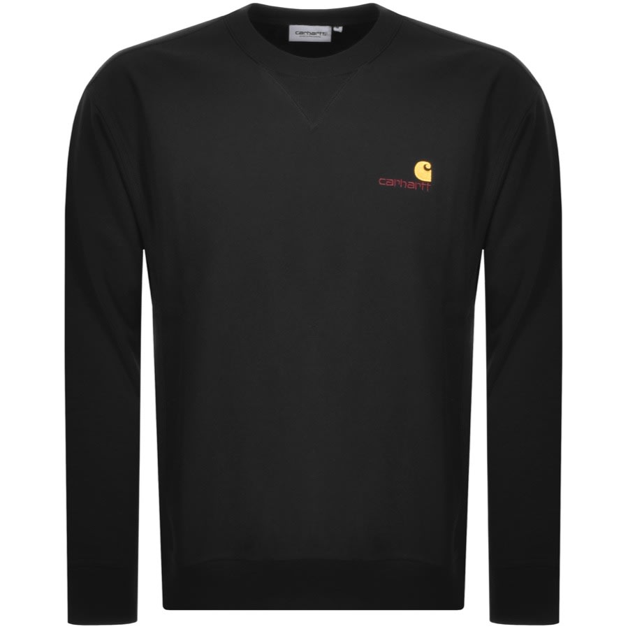 Alternative Image for ProductCarhartt Script Logo Sweatshirt Black1
